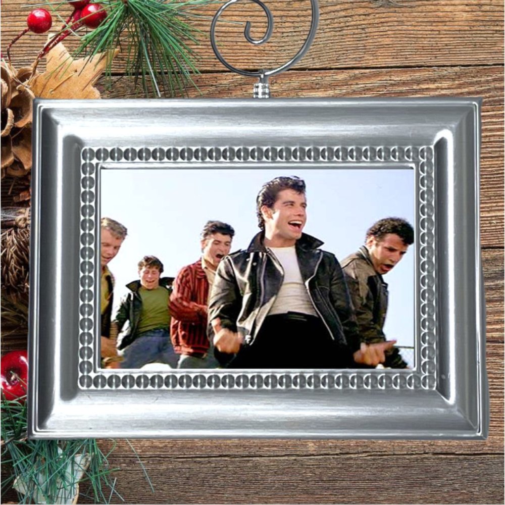 Grease John Travolta Danny Zuko Retro Movie Memorabilia Christmas Tree Ornament‎